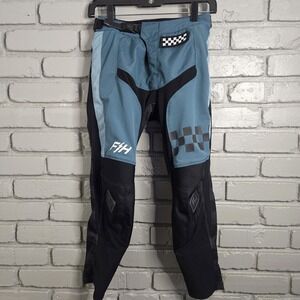 Fast House Kids Pants 28 Speed Style Indigo Black Motocross Offroad Stretch
